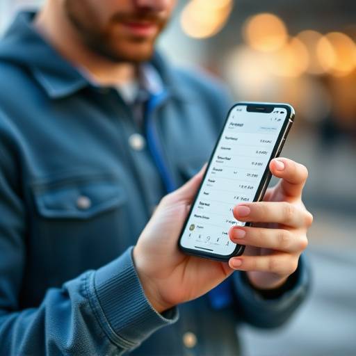 Illustration of a person carefully tracking their expenses using a mobile app, emphasizing the importance of expense management.