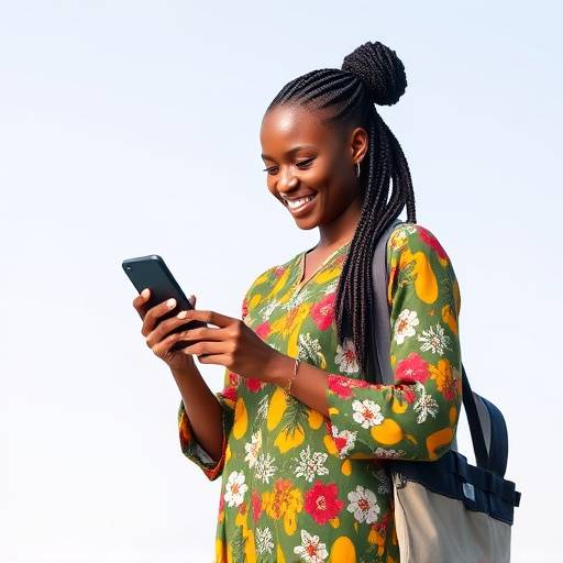 Illustration of a person making a mobile payment using their smartphone, showcasing the convenience and accessibility of digital finance in Uganda.