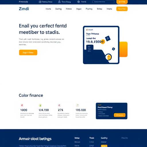 Screenshot highlighting color contrast on the Zindi Finance website